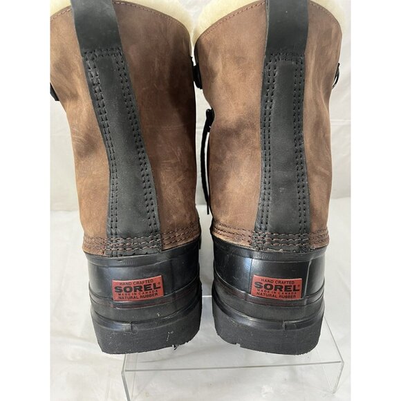 Sorel Men's Black and Brown Snow Boots - Picture 11 of 15